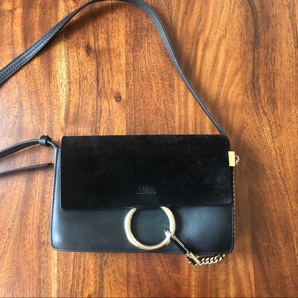 Chloe Faye Should Bag Leather Black